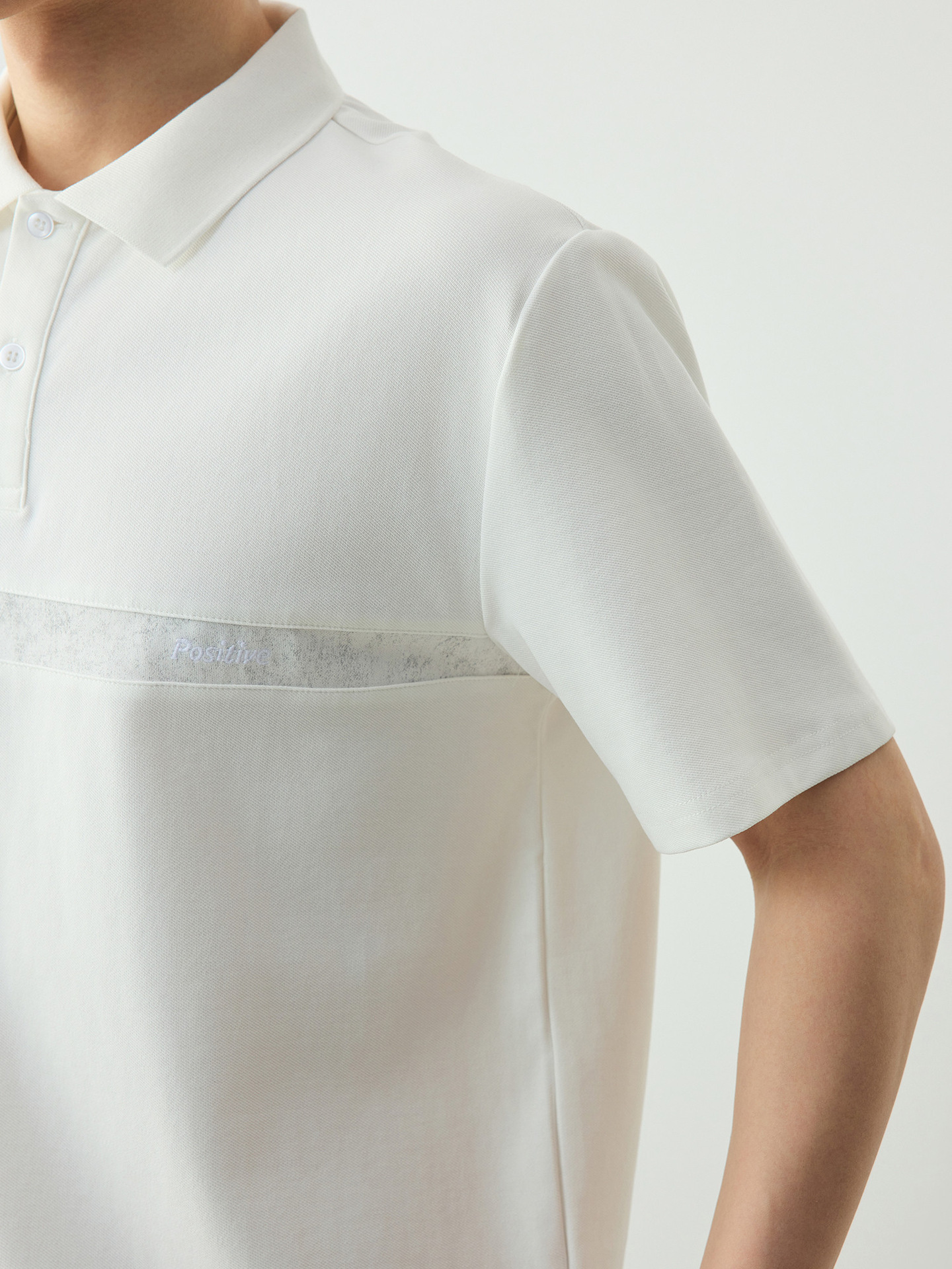 Áo polo nam pique cổ bẻ tay ngắn phối màu tương phản kiểu công sở — đen