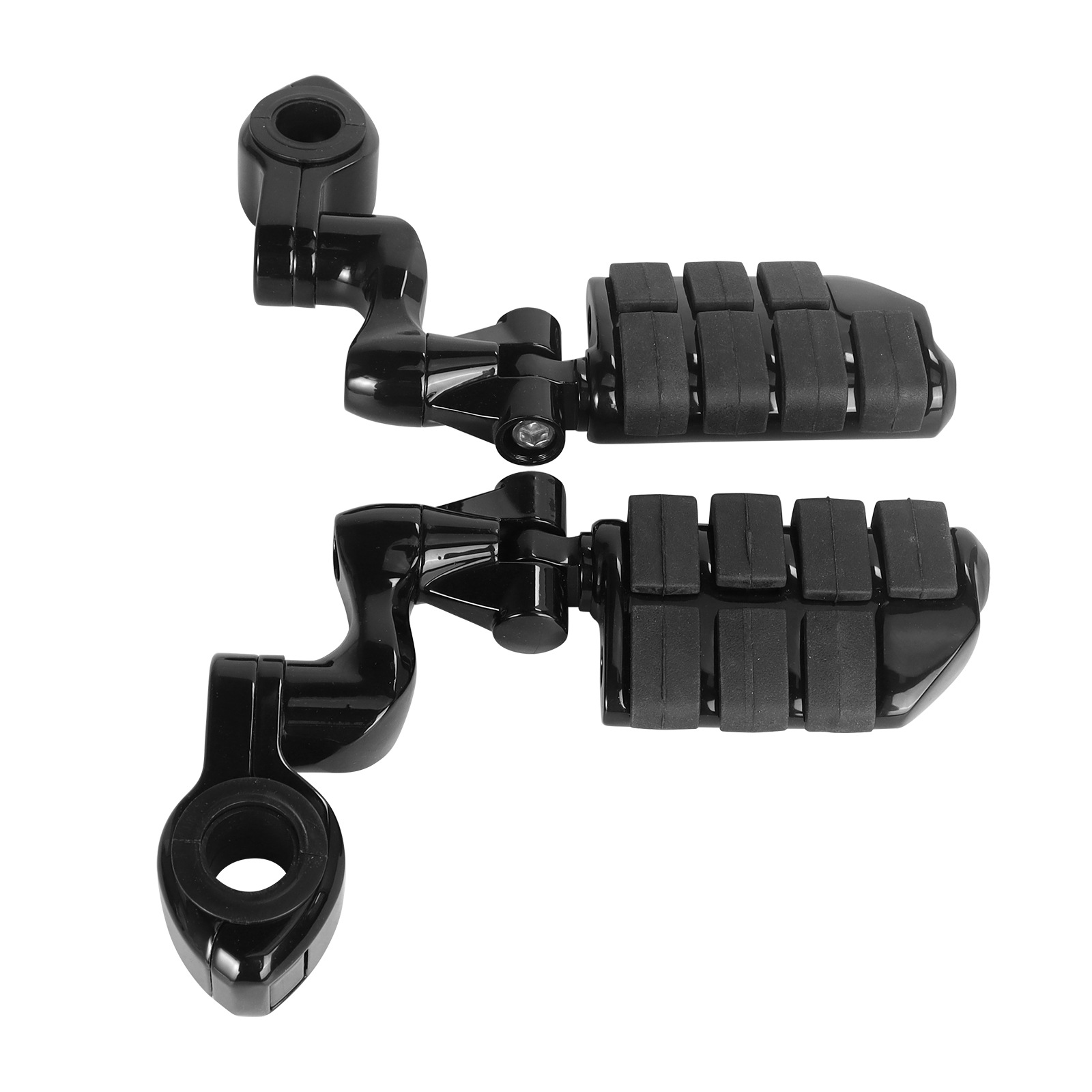 Harley Street Glide Motorcycle Modified Rubber Short Pedal Set Footrest Guard Bar Rest Bracket