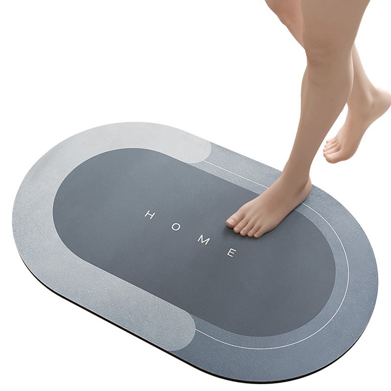 Alfombra de piso de baño Baño suave barro de diatomeas absorbente alfombra de piso de secado rápido puerta del inodoro alfombra antideslizante hogar Baño