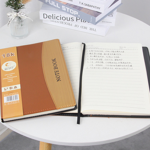 Thickened notebook notepad work meeting minutes leather bound large simple notebook record book wholesale