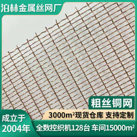 粗丝铜网黄铜网电磁信号屏蔽编织过滤网防静电金属网铜丝布紫铜网