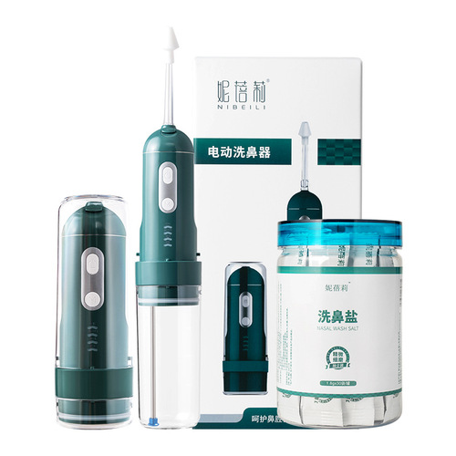 Wholesale Nibeili Electric Nasal Irrigator Home Children Adult Nasal Irrigator Medical Adult Baby Nasal Irrigator Salt