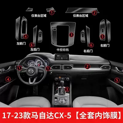 Car interior film | Central Control Instrument Panel - 17-23-models-cx5-full-set-of-film-does-not-include-screen