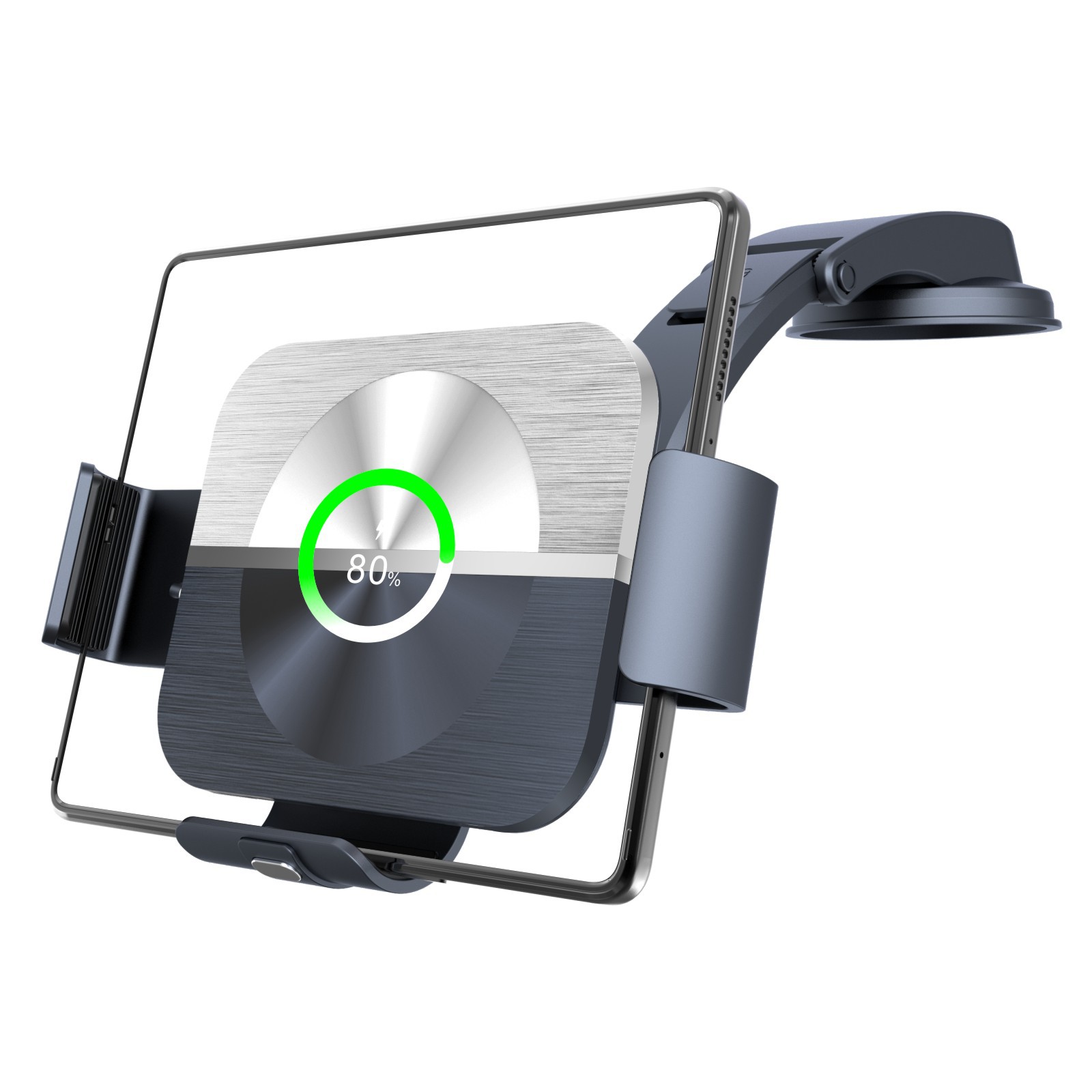 Transfronterizo KC certificado Fold5 coche cargador inalámbrico para Xiaomi Huawei Samsung teléfono móvil soporte plegable pantalla