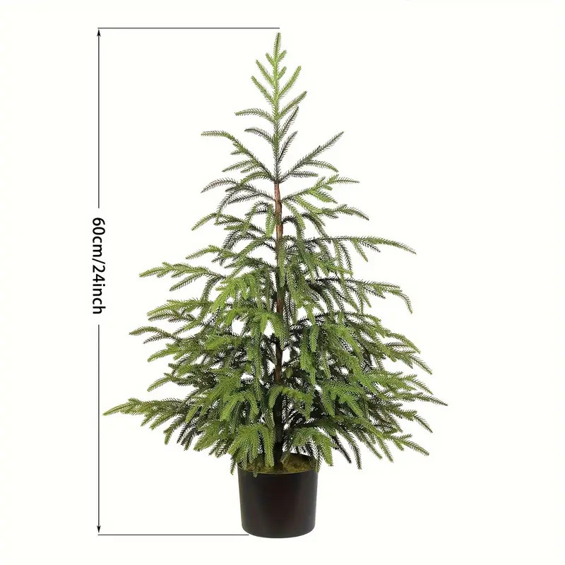 模擬ミニクリスマスツリー松ヒノキ緑の植物ホームリビングルームオフィスショップホテル装飾装飾品|undefined