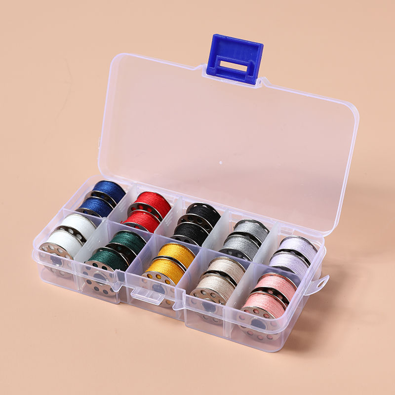 家用缝纫线顶针组合套装手提针线盒缝纫线针线