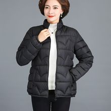 秋冬棉服女短款中老年棉衣大码妈妈装新款宽松保暖小棉袄加肥加大