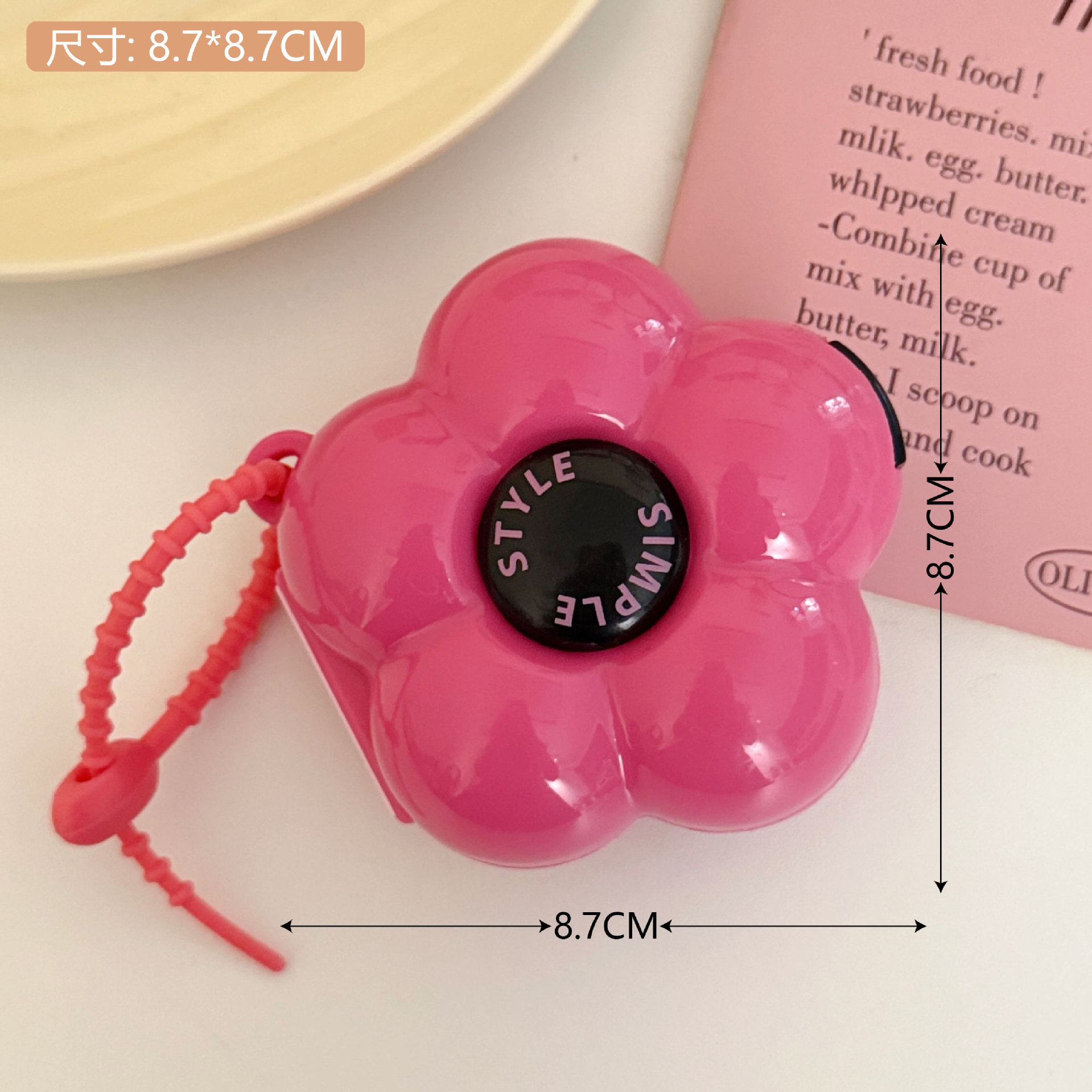 Caja de píldora separada del hogar portátil viaje de negocios Mini caja pequeña caja de almacenamiento caja de píldora transparente caja de almacenamiento Linda