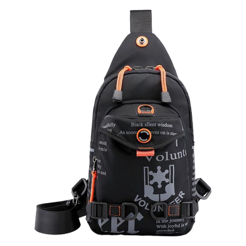 Cross-border especial para la nueva moda de todos los hombres a juego de pecho al aire libre multi-funcional crossbody mochila deportes bolso de hombro