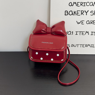 Internet celebrity bow girl crossbody bag 2025 new fashionable and versatile princess coin wallet accessories