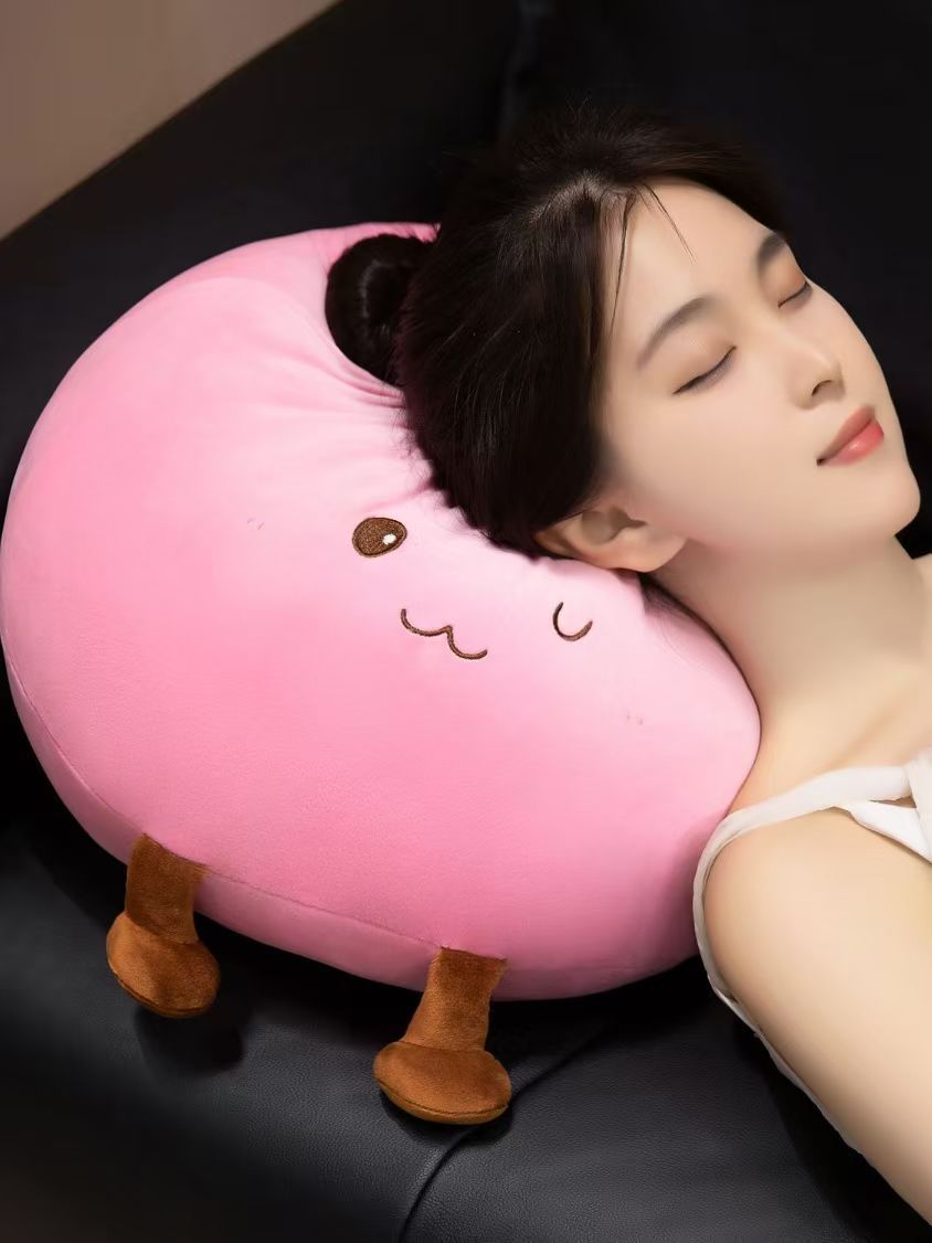 Creative Soft Bun-Shaped Plush Toy Pillow, Large Bun Doll, Home Lazy Pillow Cushion