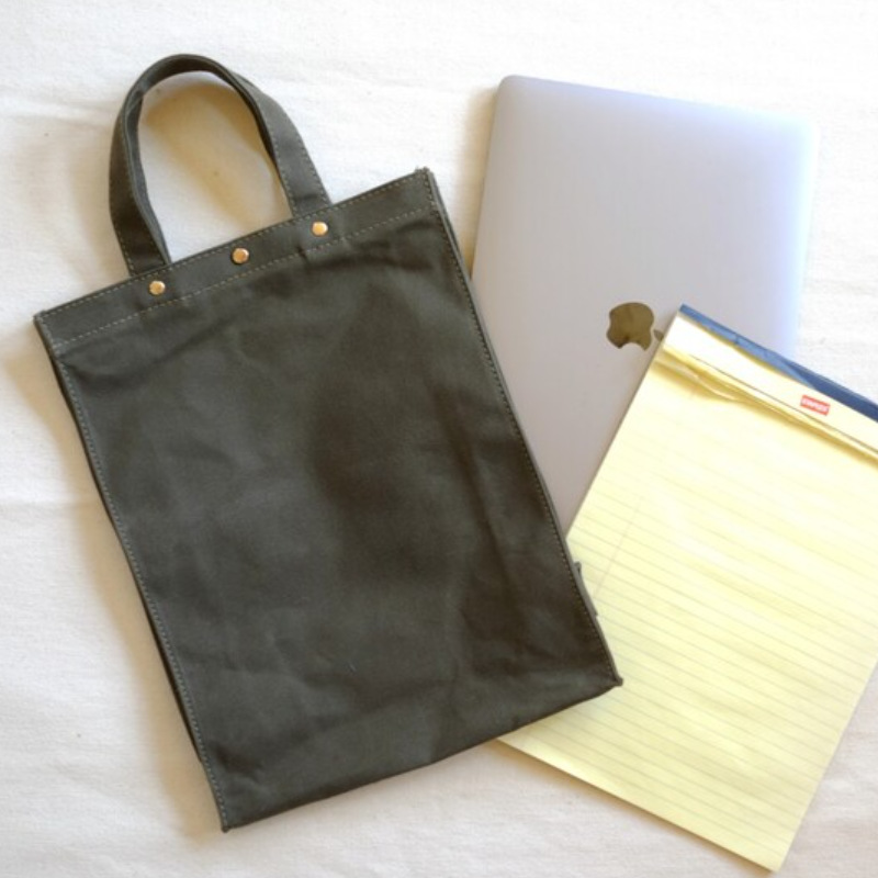 纯色办公帆布袋  韩版笔记本文件收纳袋  户外单肩帆布包