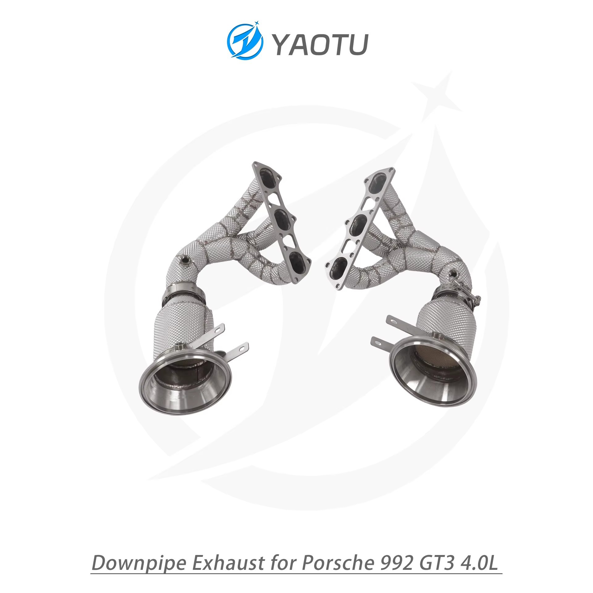 Suitable for Porsche 992 GT3 4.0L (without OPF) with three-way catalytic converter and heat insulation layer