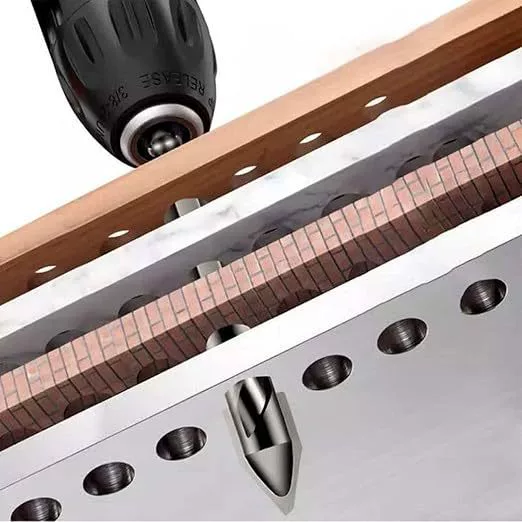 Ceramic glass metal multifunctional drill