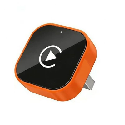 Cross-border orange square wireless CarPlay adapter, converting wired CarPlay to wireless in your car (Simsiz CarPlay və Android Auto) - orange