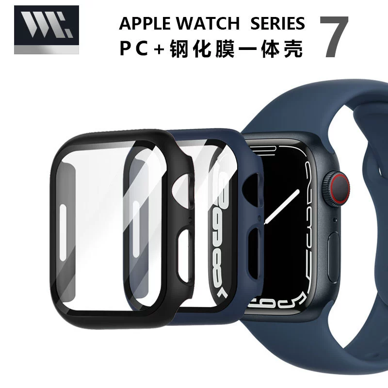 Защитный чехол для Apple Watch, чехол для iWatch 11, защитный чехол для Apple Watch 10, интегрированный чехол для часов с защитной пленкой.
