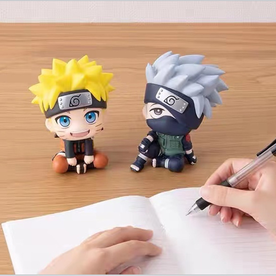 NARUTO ナルト Qバージョン 座り姿勢 ナルト カカシ サスケ イタチ 車の装飾品 二次元アニメモデル|undefined