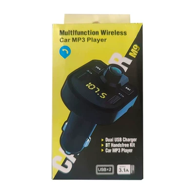 M series car FM FM digital display hands-free call car Bluetooth MP3 car charger car mobile phone charger source factory (Car mp3) - m9