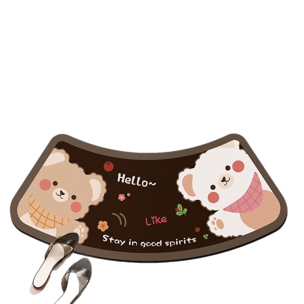 alfombra de suelo de baño alfombra de puerta de entrada alfombra de baño alfombra antideslizante de baño absorbente de agua alfombra doméstica