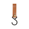 Portable outdoor hook camping S -shaped leather storage hook keychain PU hanging buckle triangular frame hook