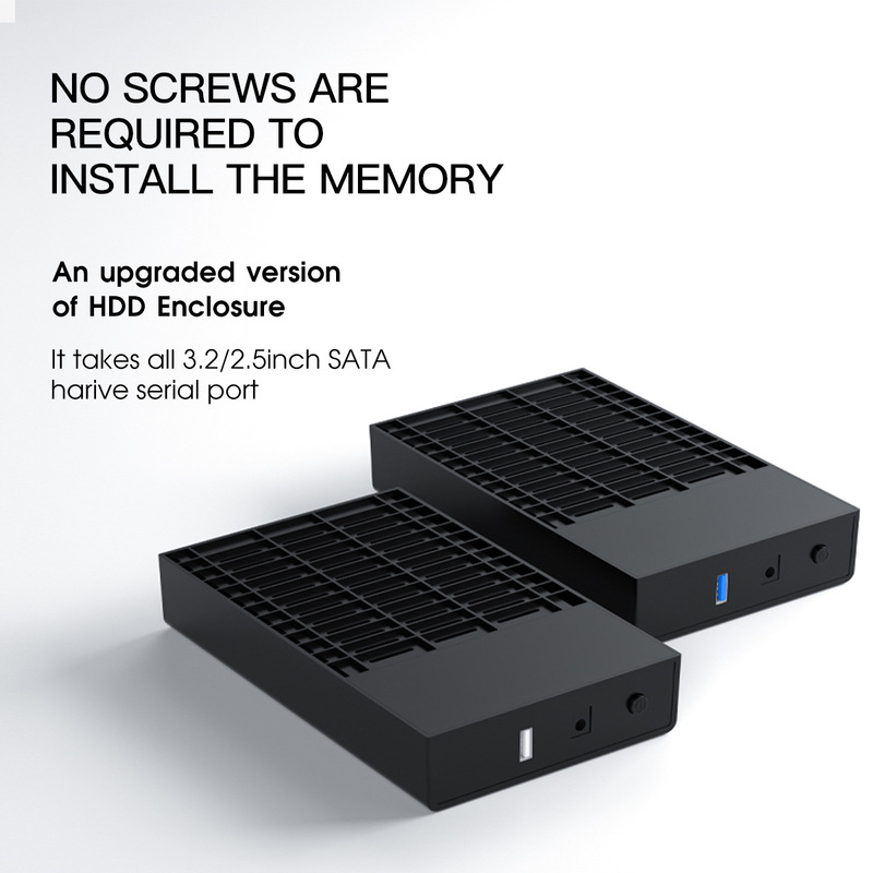 3.5 inch 2.5 inch SATA serial USB2.0/3.0 tool-free notebook mobile hard disk box