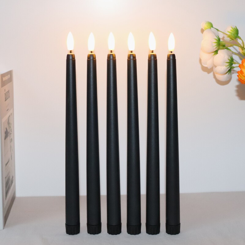 LED リモコンロングポール電子キャンドルライトクロスボーダー Amazon クリスマスプラスチックシミュレーションロング弾丸キャンドル|undefined