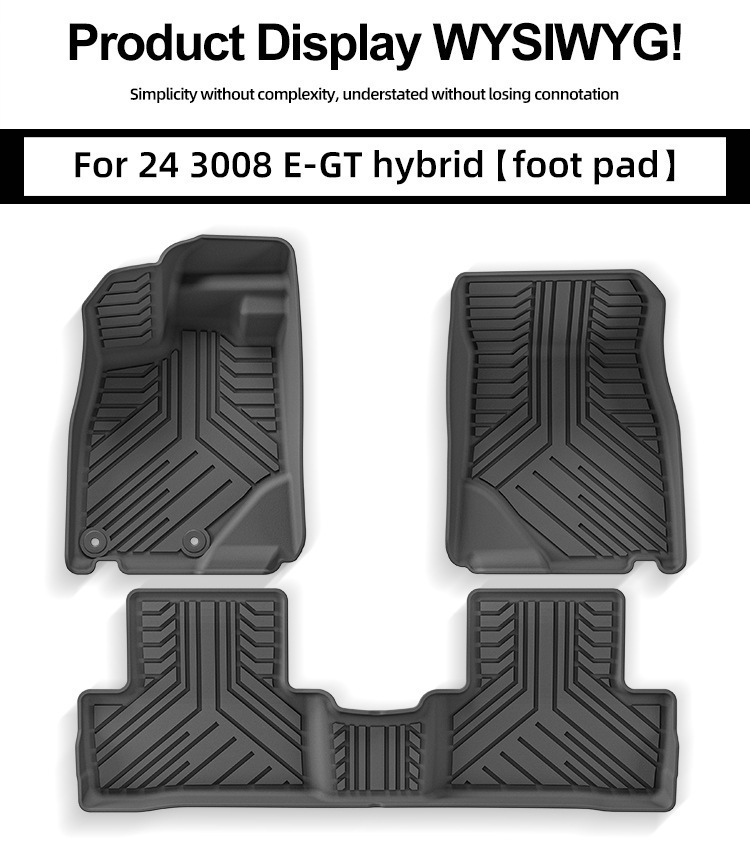 Suitable for 24 Peugeot 3008 E-GT car floor mats TPE