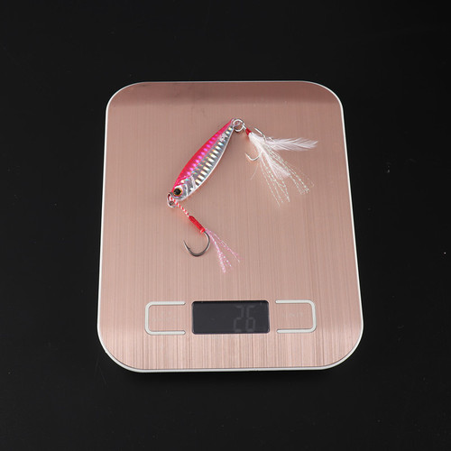 Wan Ya An Slow Rolling Blade Jig Fake Lure Fishing Gear Lure Lead Plate Metal Lure 15g 5.2cm Feather