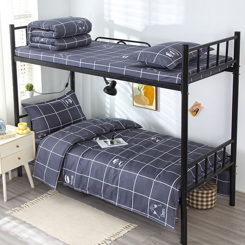 Student Dormitory Aloe Cotton Four-piece Set Pro-Lefu Cotton Top and Lower Bushes Single Three-piece Set Bedding 4 Four-piece Set