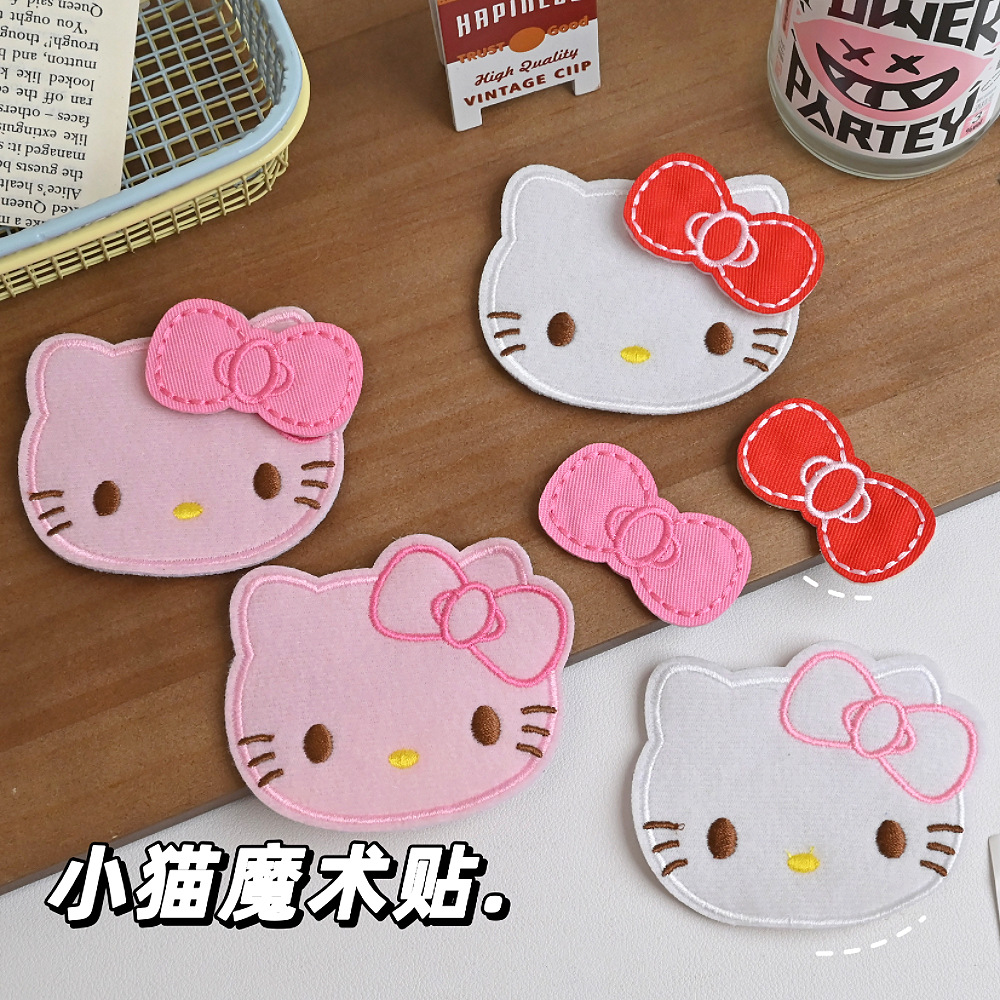 Sweet and Cute Cat Seamless Bangs Sticker Velcro Female Forehead Side Broken Hair Finishing Artifact Sticky Hair Headdress
