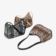 欧美豹纹撞色手提包潮流时尚女包跨境批发小巧玲珑腋下包单肩挎包