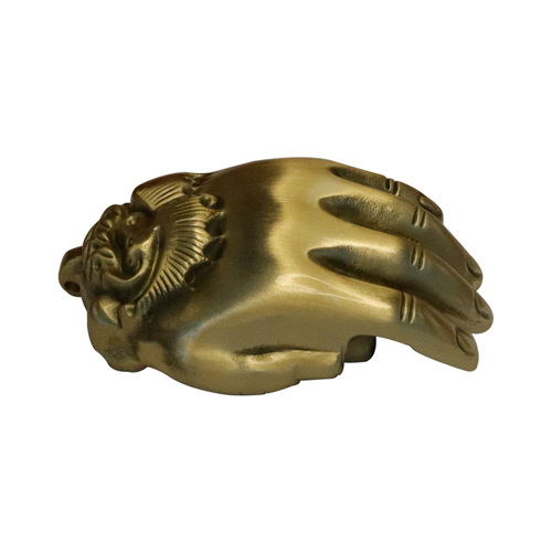Brass reaching out to bring wealth, solid hand piece to attract wealth, Pixiu Buddha's hand, men's pendant, hand toy pendant, home pendant