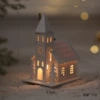 Medium white wooden house-castle