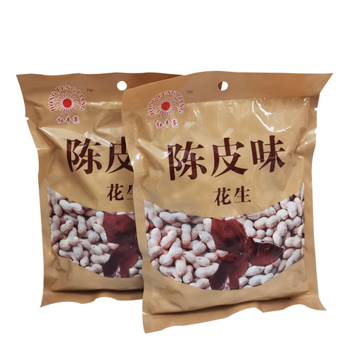 Hongfeng Bright Tangerine Peel Flavored Peanuts 350g Jiangmen Heishan Specialty Crispy Tangerine Peel Peanuts for Drinking Accompaniment