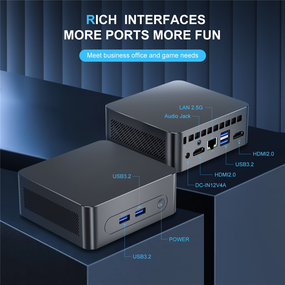 12-generación Core SZBOXN95 mini ordenador portátil pequeño host win11 oficina en casa GK4Pro MiniPC