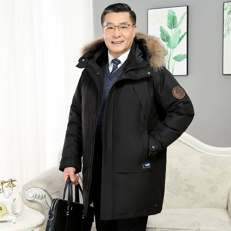 2023 Пуховик для мужчин и женщин Пара Куртка с большим шерстяным воротником Шапка Съемная модная утолщенная оснастка Parker Трансграничная Внешняя торговля