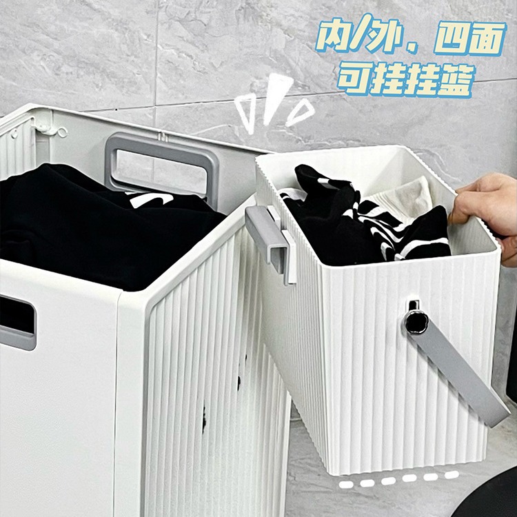 Cestas de ropa sucia transfronterizas, cestas de almacenamiento de ropa sucia, cestas de ropa sucia plegables cuelgan en la pared, cestas de ropa sucia para el baño, cestas de ropa para la lavandería