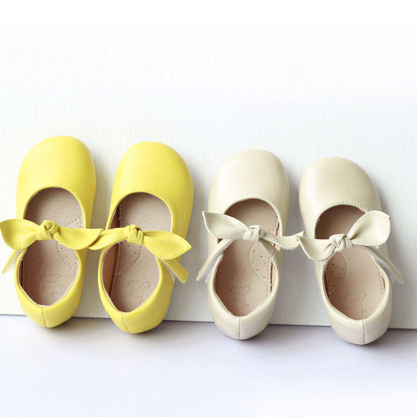 蝴蝶結公主鞋2021春季新款韓貨童鞋寶寶複古小童真皮鞋女童單鞋