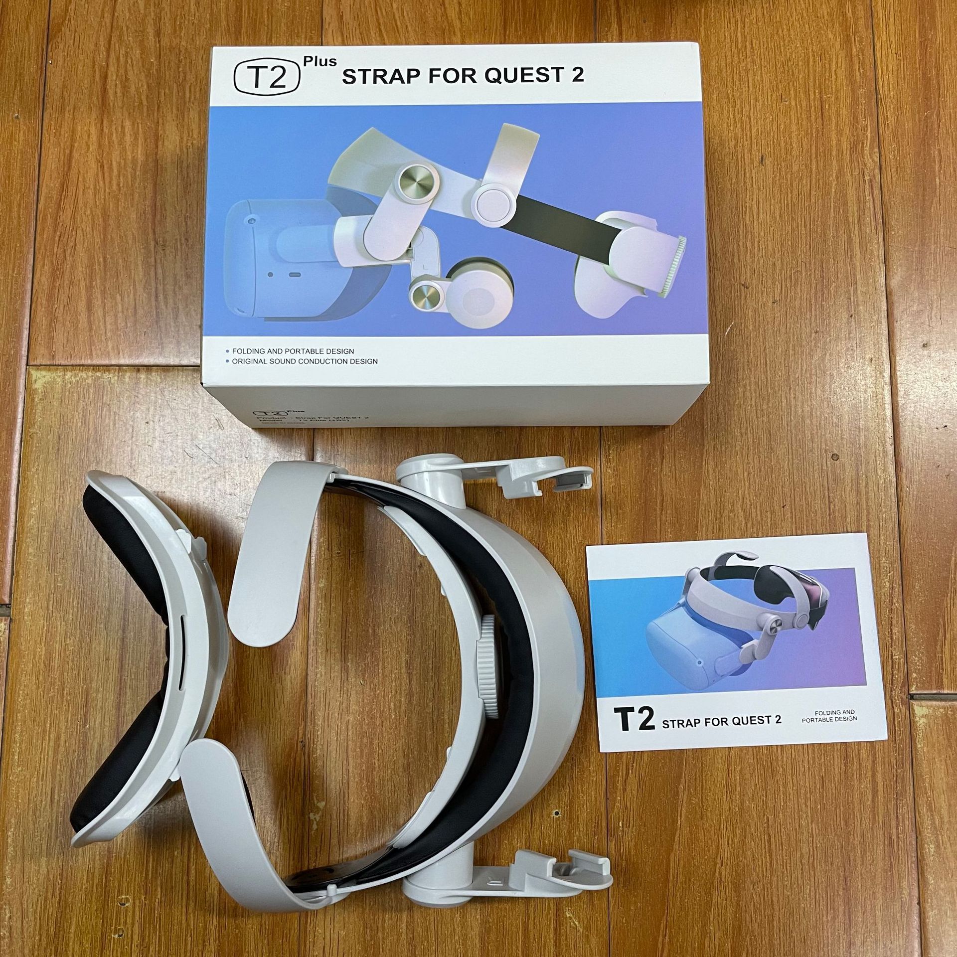 Cómodo desgaste de la cabeza de élite VR diadema todo en uno ajuste Oculus Quest2 accesorios de desgaste de la cabeza transfronteriza T2