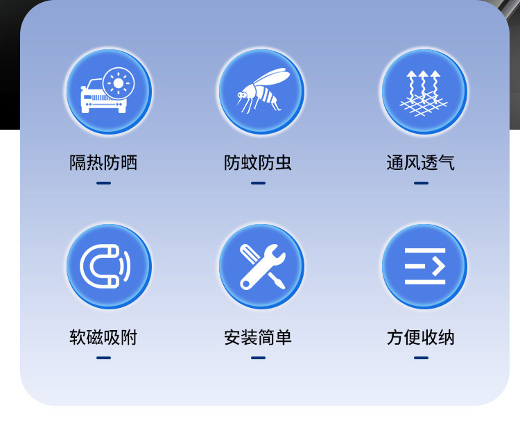 Car Sunroof Mosquito Net, Magnetic Suction Sunroof Mosquito Screen, Suv Panoramic Sunroof Screen, Sun Protection Sunshade Curtain