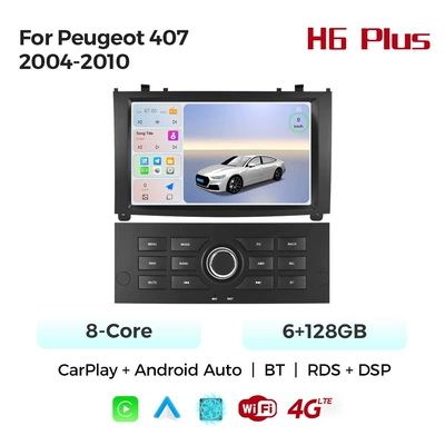 DVD Navigation 407 2004-2010, a dedicated - octa-core-4g-version-6128-carplay
