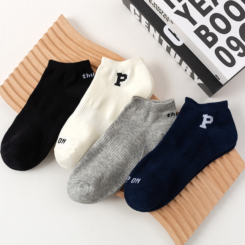 Socks New products letter Socks Heel english letter Boat socks motion Trend man lovers Same item Socks