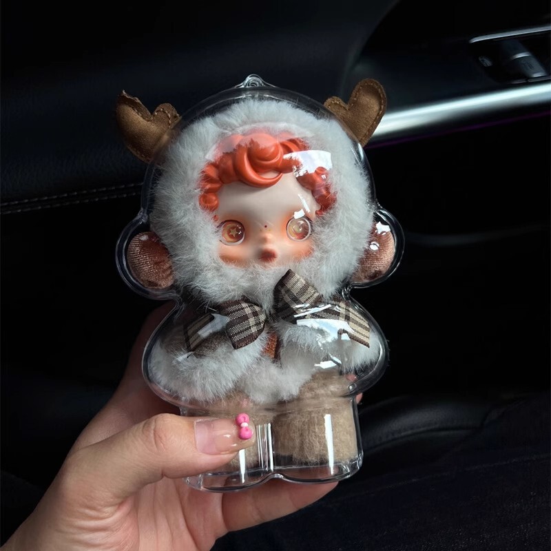 バブルマットspエナメルぬいぐるみSKULLPANDA冬楽章全透明アクリル保護カバー|undefined