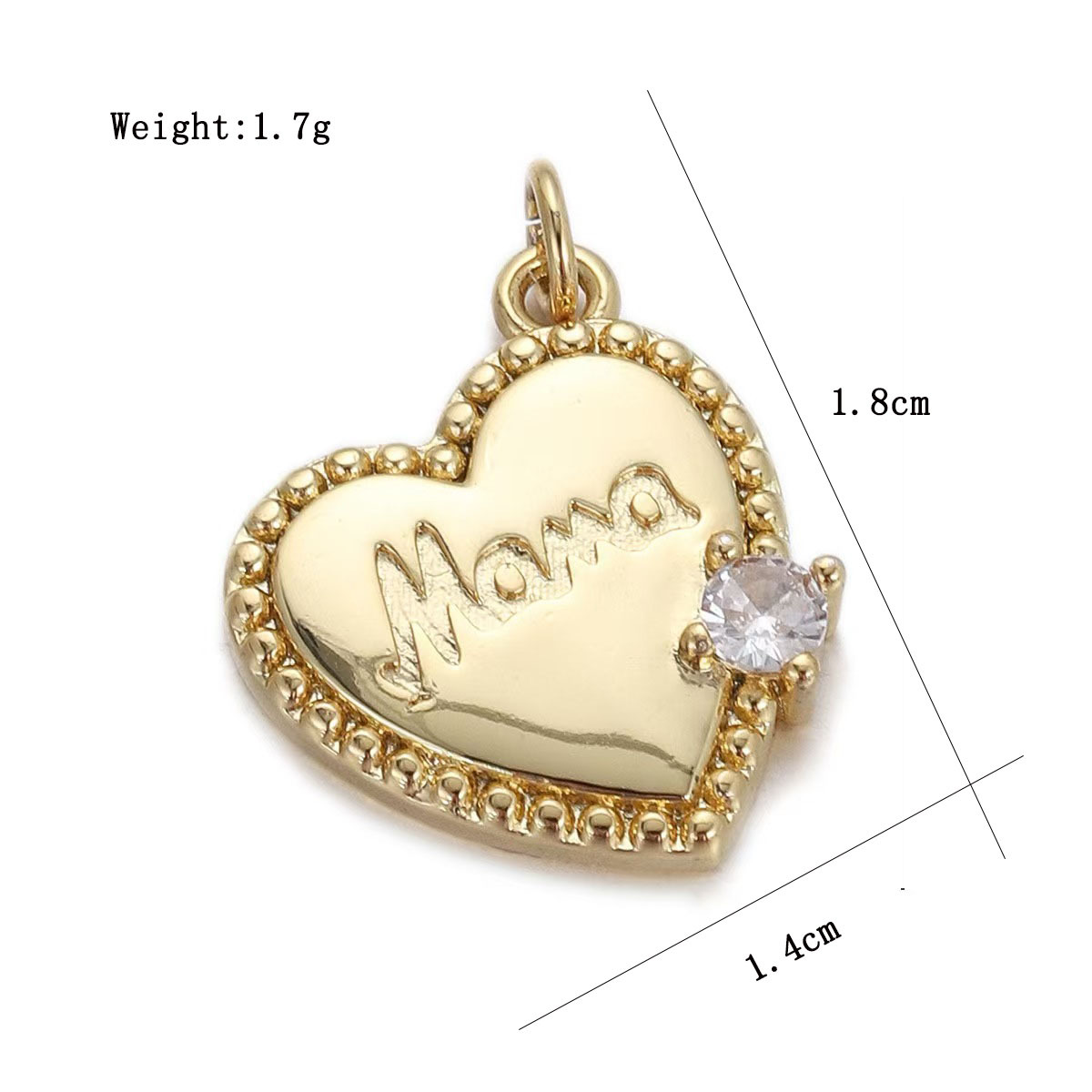 3g Weight Pendant Jewelry Making Type 16*13.5mm, 21*22mm Jewelry Making Size DIY Jewelry Accessories Classification 1 Piece Quantity Copper Material Letter, Devil's Eye, Heart Shape Pattern All Seasons Season Plating Design Vintage Style Style 1 Piece 16*13.5mm 21*22mm Copper Letter Devil's Eye Heart Shape Pendant 1