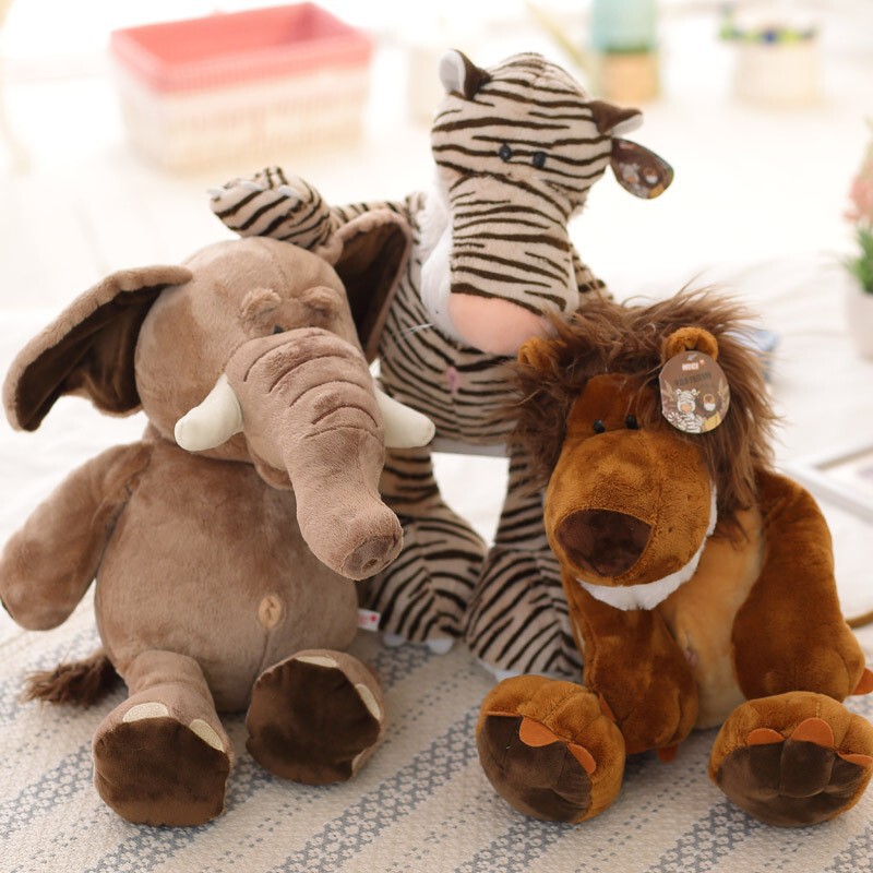 Animal Plush Toys Elephant Monkey Tiger Lion Giraffe Doll Gift Wholesale Small Animals Animal Plush Toys Elephant Monkey Tiger Lion Giraffe Doll Gift Wholesale Small Animals