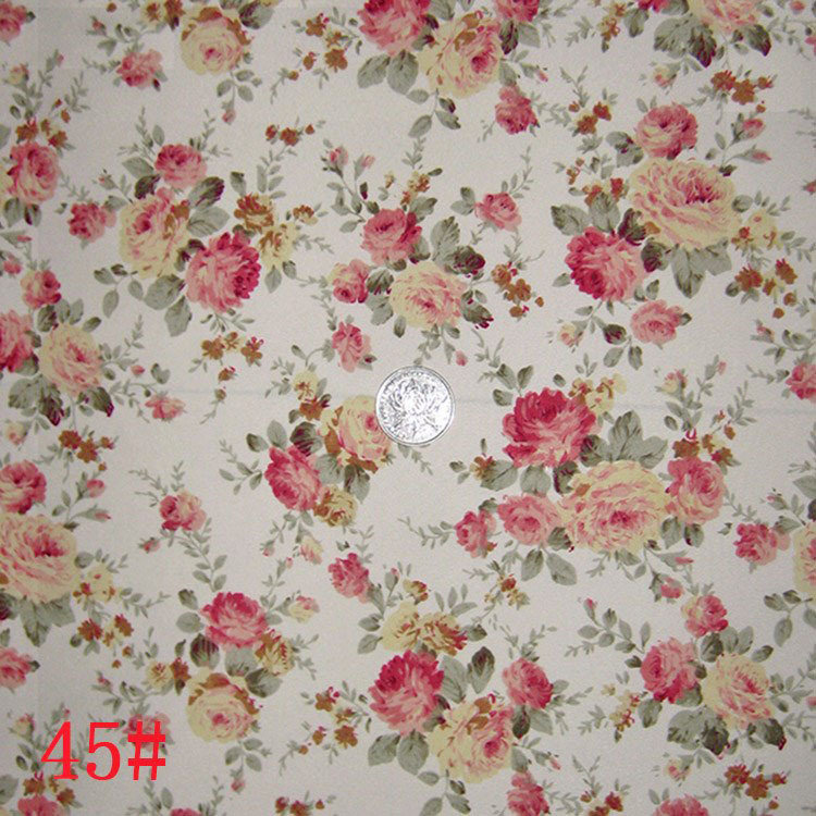 风情沉稳玫瑰风格布料用于纸巾盒印花服饰挂带围裙礼盒纺织品面料