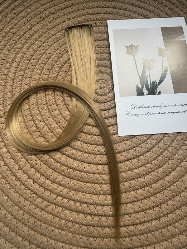Peruca de color extensión de cabello pieza colgante oreja pieza de teñido de cabello simulado cabello de alta temperatura cabello rizado cabello recto adornamiento de cabello de color