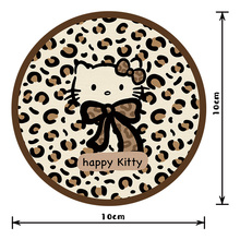 ♔凯蒂猫圆形杯垫卡通硬硅藻泥桌面办公室吸水垫子洗手台沥水垫速