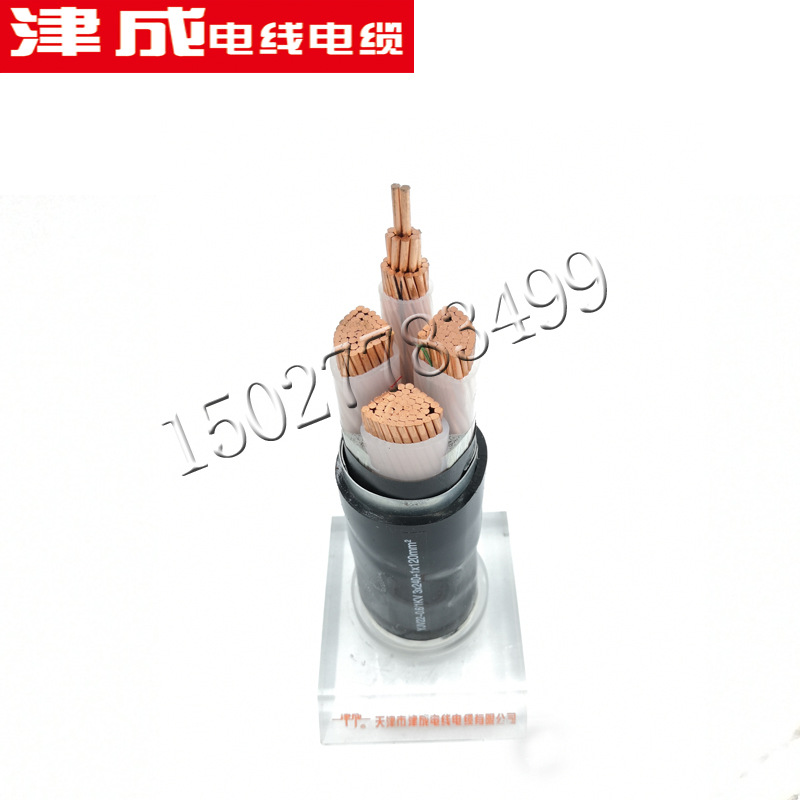 无氧铜芯电线电缆聚氯乙烯护套电缆YJV 3*16铜芯电力电缆津成现货