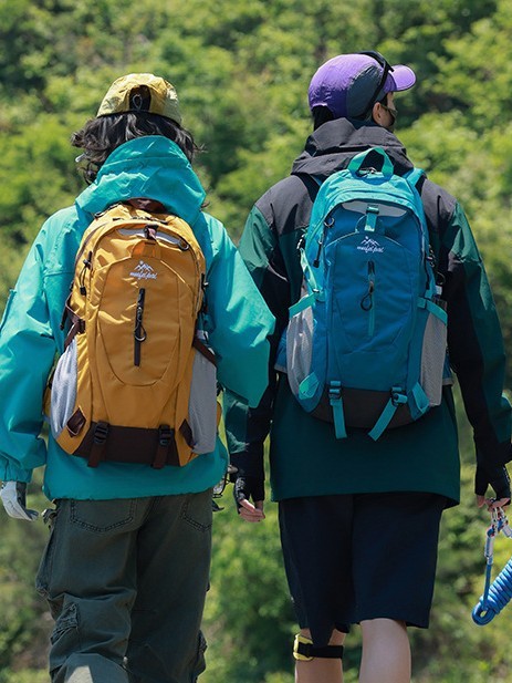双肩包女户外骑行徒步登山包防泼水露营轻量化大容量旅行背包男|undefined